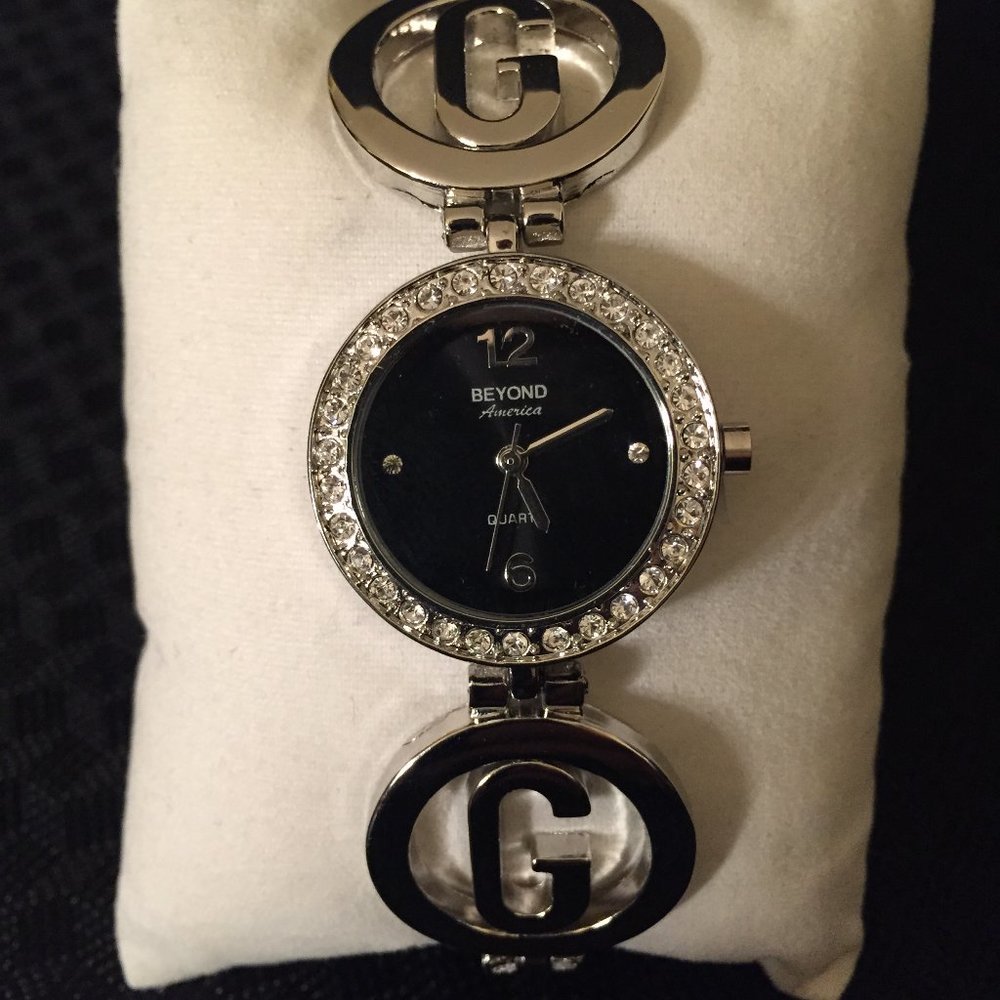Beyond Crystal Silver Ladies Watch - New